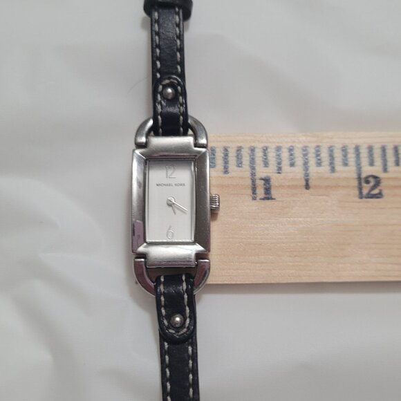 Silver Watch Michael Kors Black Band Ladies Vintage main image 14